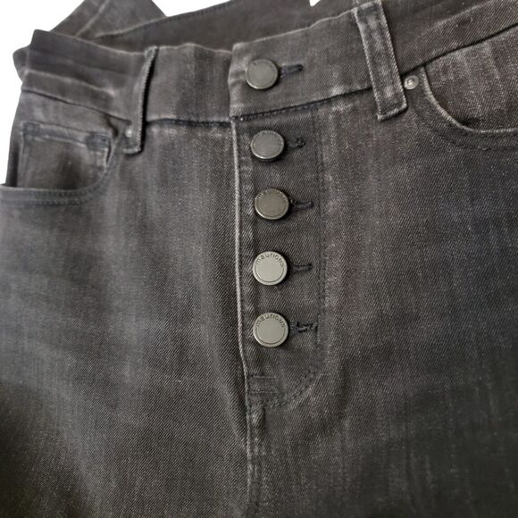 Maurices Jeans Womans Medium Black Limitless Jegging Stretch Denim Button Fly - Picture 3 of 8